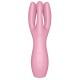 Stimulateur de clitoris Threesome 3 Satisfyer 14cm Rose 