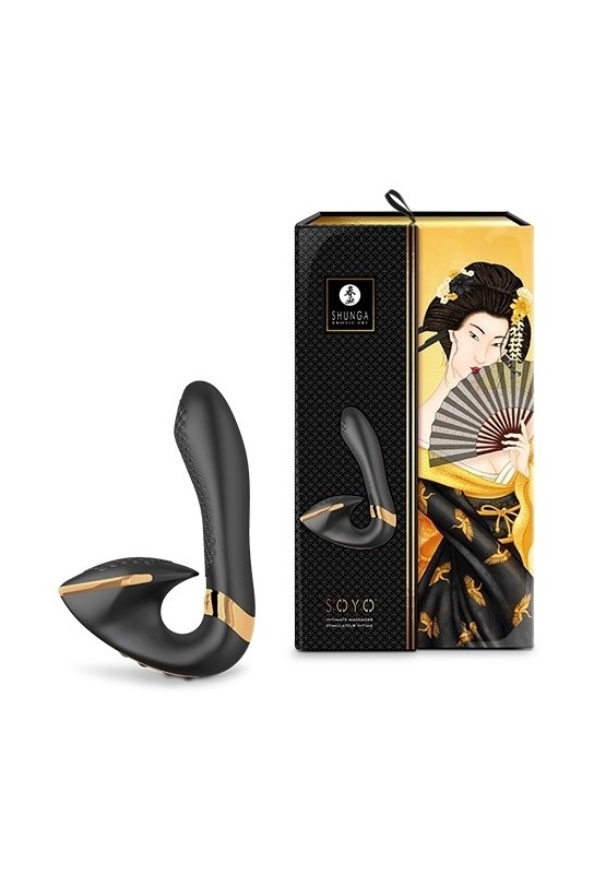 Stimulateur intime Shunga Soyo Noir 