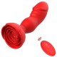 Plug vibrant Rosy Juliet 10 x 3.5cm Rouge 