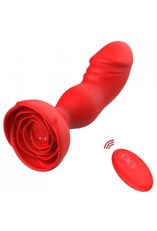 Plug vibrant Rosy Juliet 10 x 3.5cm Rouge 