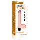 Gode vibrant avec bourses Real Soft 14 x 4cm 