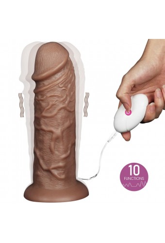 Gode vibrant Chubby Dildo 23 x 6.5 cm Marron 