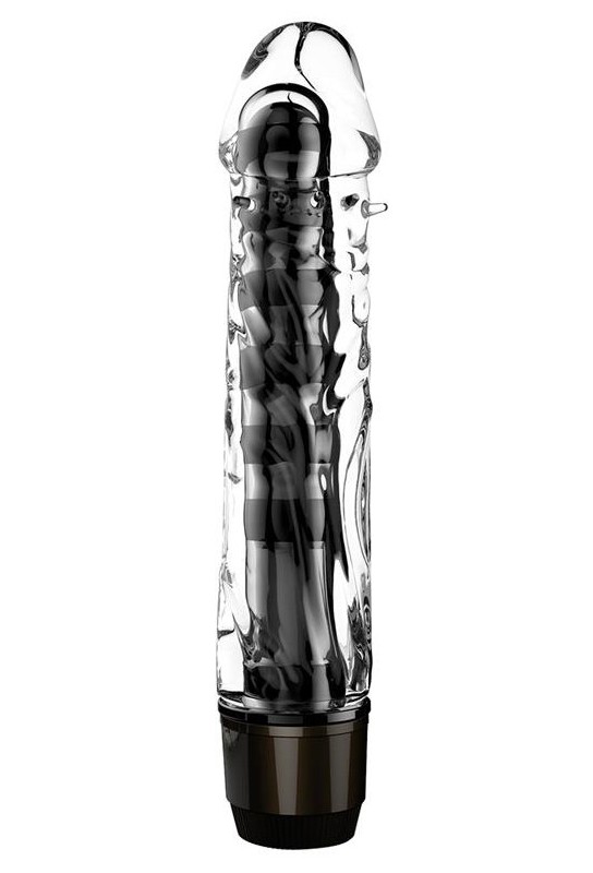 Gode vibrant Chris 14 x 3.3cm Transparent 