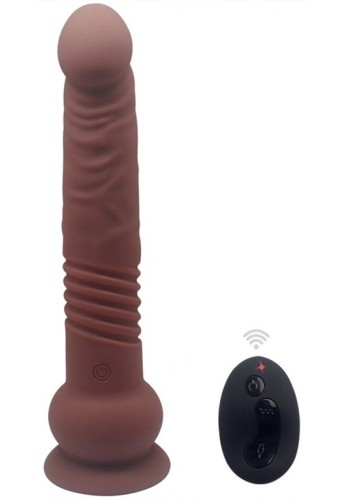 Gode vibrant The Commander 19 x 3.7cm Marron 