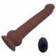 Gode vibrant The Commander 19 x 3.7cm Marron 