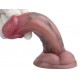Gode Vibrant Skinnier Ugo 12.5 x 4.5 cm Marron 