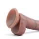 Gode Vibrant Skinnier Nico 14 x 4cm Marron 