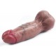 Gode Vibrant Skinnier Mario 14 x 4.6cm Marron 