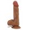 Gode Vibrant Bahamut 16 x 4.2cm Marron