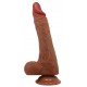 Gode Vibrant à Poussée Calisto 18 x 4.3 cm Marron 