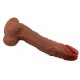 Gode Vibrant à Poussée Calisto 18 x 4.3 cm Marron 
