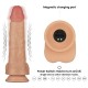 Gode Vibrant avec Bourses Power Basics 17 x 5.5cm 