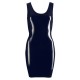 Robe wetlook Latex Irina - Noir 
