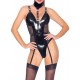 Body Porte-Jarretelles VINYL BODY CLAP Noir 