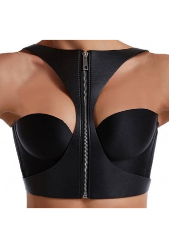 Corset SM Vinyle Noir 