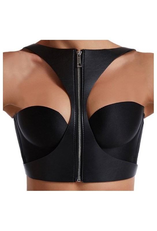 Corset SM Vinyle Noir 