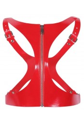 Corset Sm Vinyle Rouge