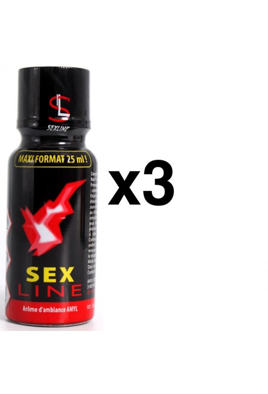 SEXLINE AMYL Rouge 25ml x3 