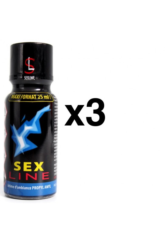 SEXLINE PROPYL AMYL Bleu 25ml x3 