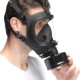 Masque à gaz BDSM FULL VISU Noir 