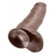 Gros gode King Cock 26 x 7.8 cm Brown 
