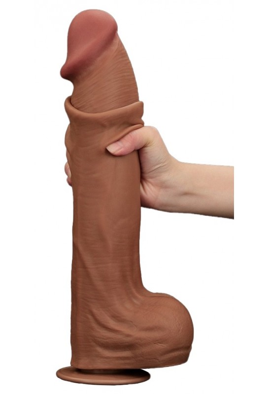 Gode Sliding Skin 27 x 6.5cm Marron 