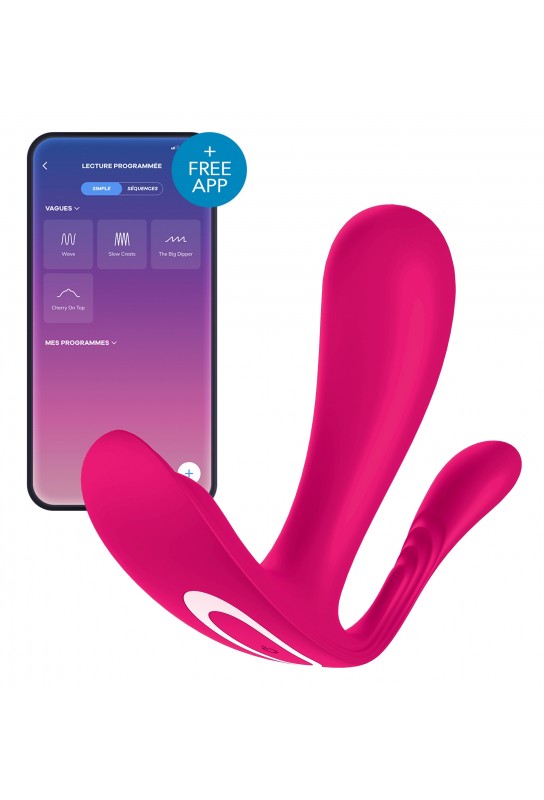 Stimulateur connecté Satisfyer Top Secret 2 - 9 x 3cm Rose 