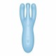 Stimulateur de clitoris connecté Threesome 4 14cm Tiurquoise 