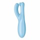 Stimulateur de clitoris connecté Threesome 4 14cm Tiurquoise 