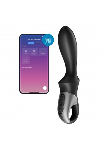 Gode vibrant avec poignée Heat Climax Satisfyer 11 x 3.5cm 