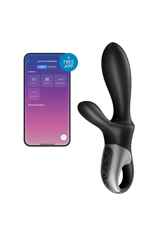 Stimulateur de prostate connecté Heat Climax + Satisfyer 11 x 3.5cm 