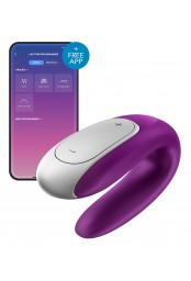 Double stimulateur connecté Double Fun Satisfyer Violet