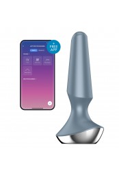 Plug anal vibrant connecté Ilicious 2 Satisfyer 10 x 3cm Gris