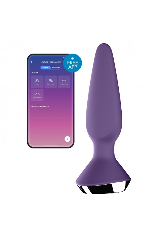 Plug Anal Vibrant connecté Ilicious 1 Satisfyer 10 x 3cm Violet 