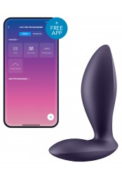 Plug vibrant connecté Power Plug 7.5 x 2.5cm Violet