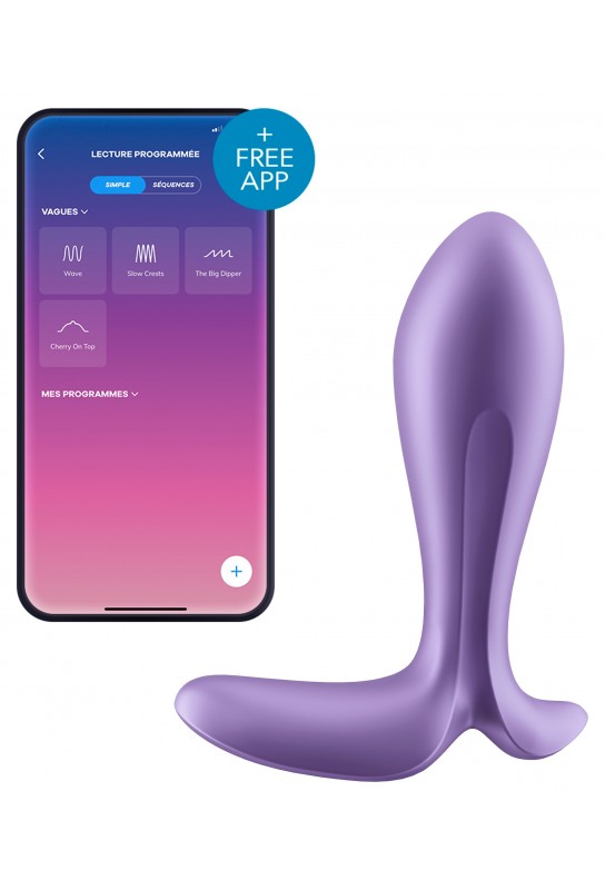 Plug connecté Intensity Plug Satisfyer 7 x 2.5cm Mauve 
