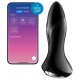 Plug vibrant connecté Rotator Plug Satisfyer 10 x 4cm Noir 