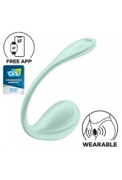 Vibromasseur Connecté Point G Smooth Petal 8.5 x 3.8cm Vert Menthe