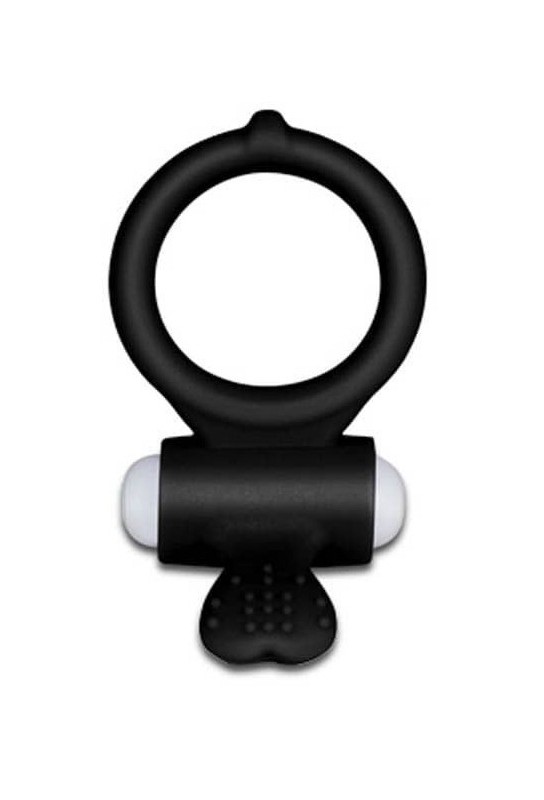 Anneau Vibrant Power Clit HEART – Noir 