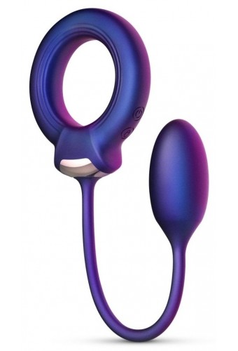 Cockring + Plug vibrant Eclipse Hueman 6.5 x 3cm - Diamètre 45mm 