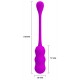 Oeuf vibrant Leshy Pretty Love 7 x 2.8cm Violet 