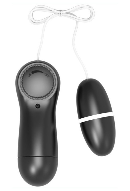 Oeuf vibrant Bullegg 6 x 2.5cm Noir 
