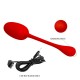 Oeuf Vibrant Knucker 7 x 3.3cm Rouge 