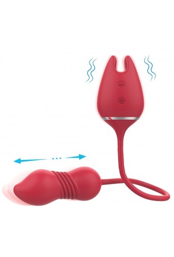 Stimulateur de clitoris et Oeuf Wonder Lady 9 Vibrations 