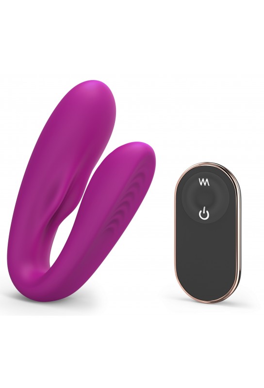 Stimulateur vibrant pour couple MATCH UP Love to Love Fuchsia 
