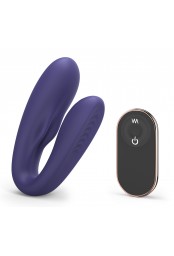 Stimulateur vibrant pour couple Match Up Love to Love Indigo
