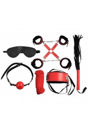 Kit Sm Secret Play 8 Pièces Noir-Rouge