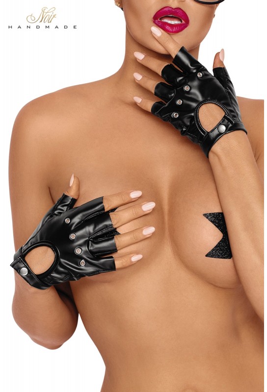 Gants mitaines en wetlook F264