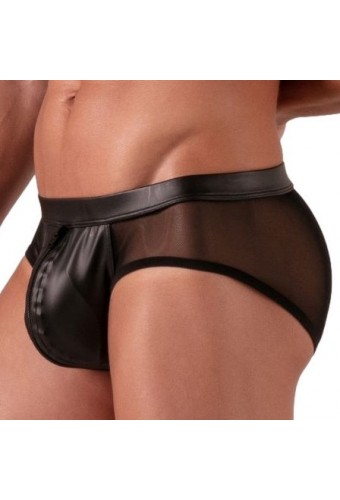 Slip avec zip Rebel Noir 