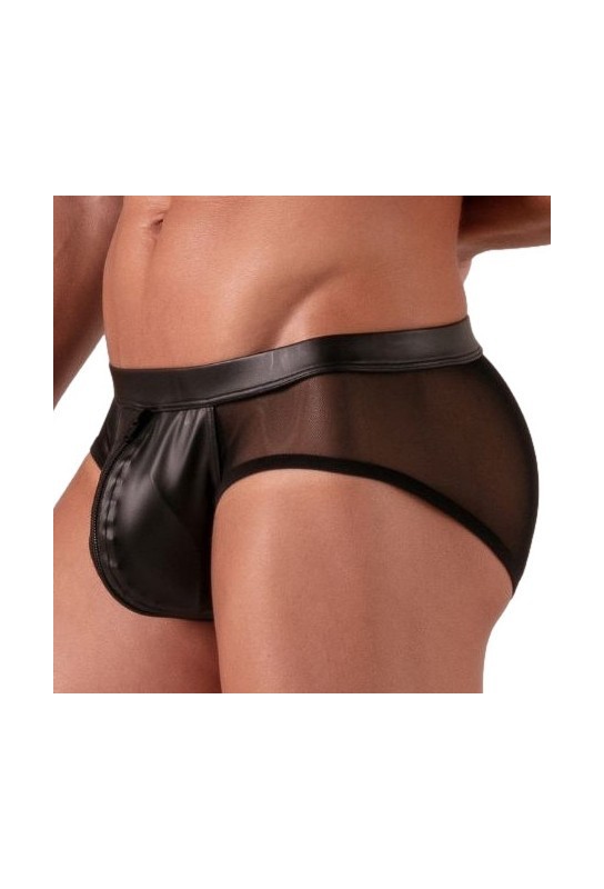 Slip avec zip Rebel Noir 